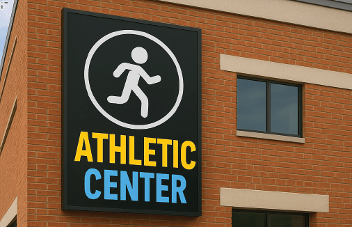 athletic signage